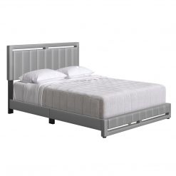 Thebedroomstore.com Upholstered Beds Beaumont Faux Leather / Senata Linen - Upholstered Platform Bed
