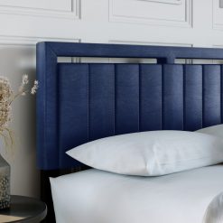 Thebedroomstore.com Upholstered Beds Beaumont Faux Leather / Senata Linen - Upholstered Platform Bed