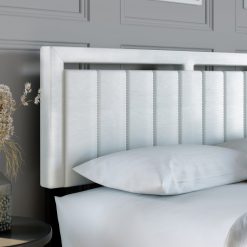 Thebedroomstore.com Upholstered Beds Beaumont Faux Leather / Senata Linen - Upholstered Platform Bed