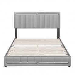 Thebedroomstore.com Upholstered Beds Beaumont Faux Leather / Senata Linen - Upholstered Platform Bed