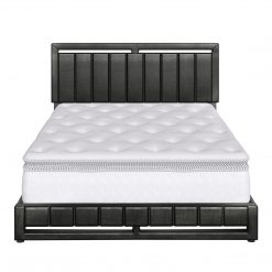 Thebedroomstore.com Upholstered Beds Beaumont Faux Leather / Senata Linen - Upholstered Platform Bed