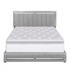Thebedroomstore.com Upholstered Beds Beaumont Faux Leather / Senata Linen - Upholstered Platform Bed