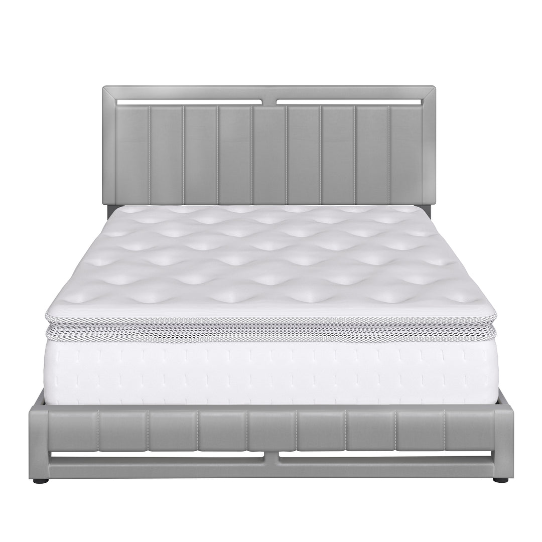 Thebedroomstore.com Upholstered Beds Beaumont Faux Leather / Senata Linen - Upholstered Platform Bed
