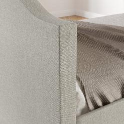 Thebedroomstore.com Messina Faux Leather / Birmingham Linen - Trundle Bed Platform Beds