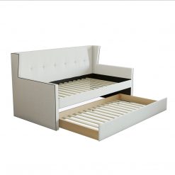 Thebedroomstore.com Carlisle Linen Trundle Bed Platform Beds