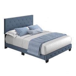 Thebedroomstore.com Chloe Linen Upholstered Platform Bed Platform Beds