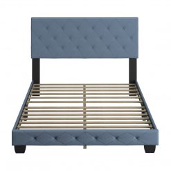 Thebedroomstore.com Chloe Linen Upholstered Platform Bed Platform Beds