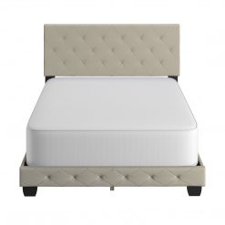 Thebedroomstore.com Chloe Linen Upholstered Platform Bed Platform Beds