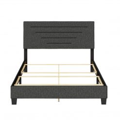 Thebedroomstore.com Luxembourg Faux Leather / Cordoba Linen - Upholstered Bed