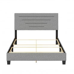Thebedroomstore.com Luxembourg Faux Leather / Cordoba Linen - Upholstered Bed