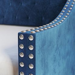 Thebedroomstore.com Manchester Linen / Darlington Faux Leather / Dorset - Velour Trundle Bed Platform Beds