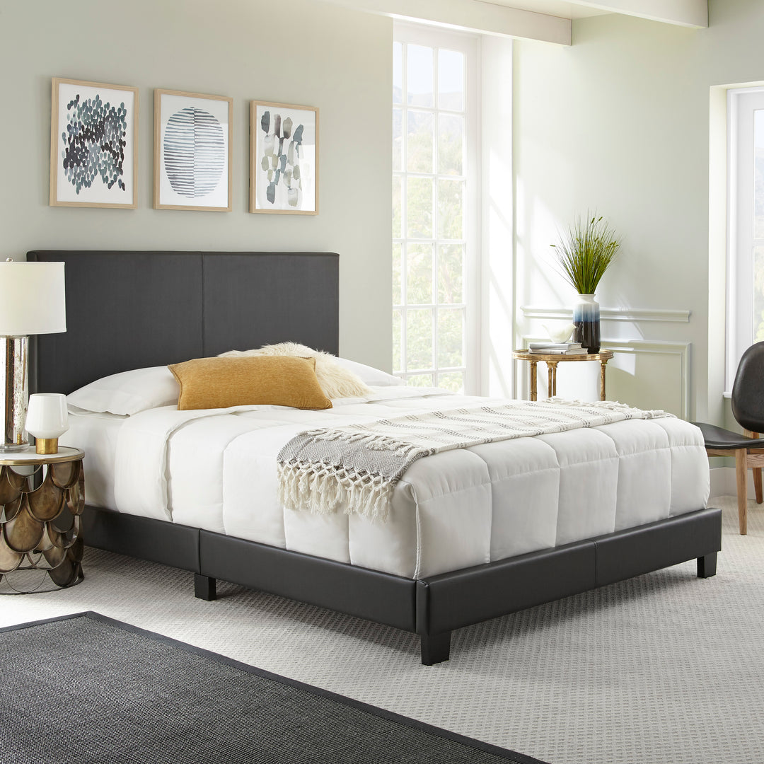 Thebedroomstore.com Florence Faux Leather Upholstered Bed