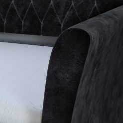 Thebedroomstore.com New Castle Linen / St Ives Faux Leather / Kendal Velour - Trundle Bed Platform Beds