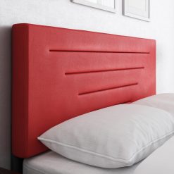 Thebedroomstore.com Luxembourg Faux Leather / Cordoba Linen - Upholstered Bed