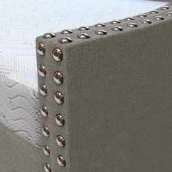 Thebedroomstore.com Manchester Linen / Darlington Faux Leather / Dorset - Velour Trundle Bed Platform Beds