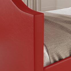 Thebedroomstore.com Messina Faux Leather / Birmingham Linen - Trundle Bed Platform Beds