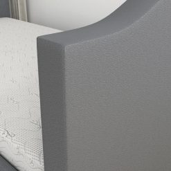 Thebedroomstore.com Messina Faux Leather / Birmingham Linen - Trundle Bed Platform Beds