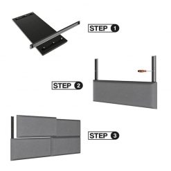 Thebedroomstore.com Upholstered Beds Masterpiece Upholstered Wall Panels Headboard - Set Of 4 - Easy Assembly