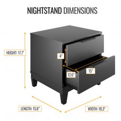 Thebedroomstore.com Mackay Nightstand Nightstands