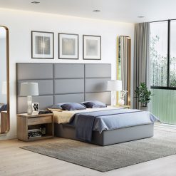 Thebedroomstore.com Upholstered Beds Masterpiece Upholstered Wall Panels Headboard - Set Of 4 - Easy Assembly