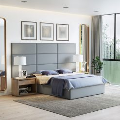 Thebedroomstore.com Upholstered Beds Masterpiece Upholstered Wall Panels Headboard - Set Of 4 - Easy Assembly
