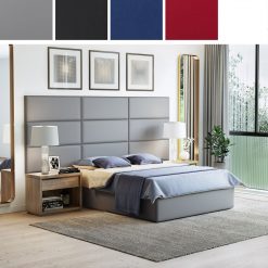 Thebedroomstore.com Upholstered Beds Masterpiece Upholstered Wall Panels Headboard - Set Of 4 - Easy Assembly