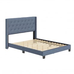 Thebedroomstore.com Mia Linen Upholstered Platform Bed