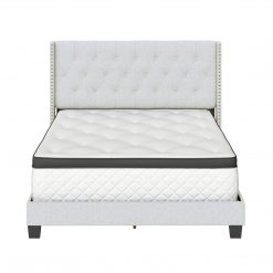 Thebedroomstore.com Mia Linen Upholstered Platform Bed