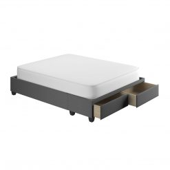 Thebedroomstore.com Modena Linen / Parma Faux Leather - Platform Storage Bed Platform Beds