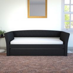 Thebedroomstore.com New Castle Linen / St Ives Faux Leather / Kendal Velour - Trundle Bed Platform Beds