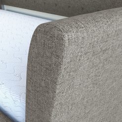 Thebedroomstore.com New Castle Linen / St Ives Faux Leather / Kendal Velour - Trundle Bed Platform Beds