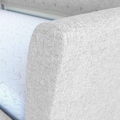 Thebedroomstore.com New Castle Linen / St Ives Faux Leather / Kendal Velour - Trundle Bed Platform Beds