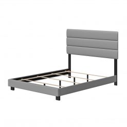 Thebedroomstore.com Platform Beds Napoli Faux Leather Upholstered Bed