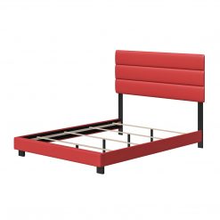 Thebedroomstore.com Platform Beds Napoli Faux Leather Upholstered Bed