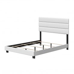 Thebedroomstore.com Platform Beds Napoli Faux Leather Upholstered Bed