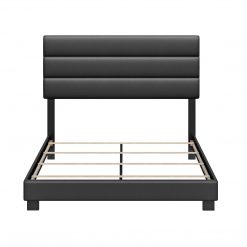 Thebedroomstore.com Platform Beds Napoli Faux Leather Upholstered Bed