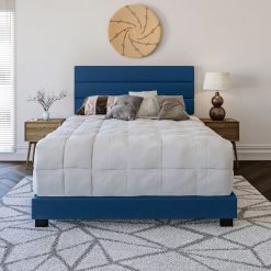 Thebedroomstore.com Platform Beds Napoli Faux Leather Upholstered Bed