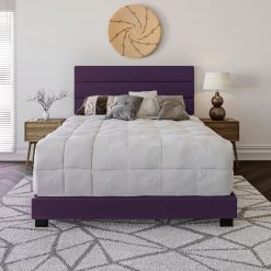 Thebedroomstore.com Platform Beds Napoli Faux Leather Upholstered Bed