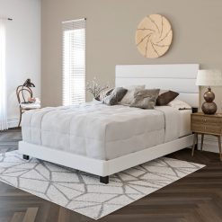Thebedroomstore.com Platform Beds Napoli Faux Leather Upholstered Bed