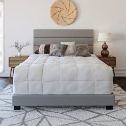 Thebedroomstore.com Platform Beds Napoli Faux Leather Upholstered Bed
