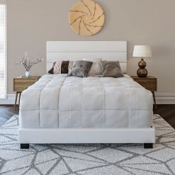 Thebedroomstore.com Platform Beds Napoli Faux Leather Upholstered Bed