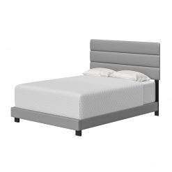 Thebedroomstore.com Platform Beds Napoli Faux Leather Upholstered Bed