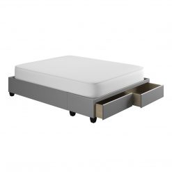 Thebedroomstore.com Modena Linen / Parma Faux Leather - Platform Storage Bed Platform Beds