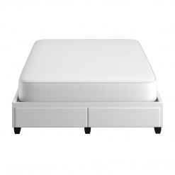 Thebedroomstore.com Modena Linen / Parma Faux Leather - Platform Storage Bed Platform Beds