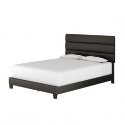 Thebedroomstore.com Platform Beds Piedmont Faux Leather Upholstered Platform Bed