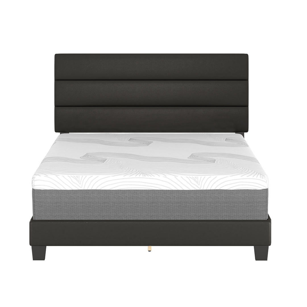 Thebedroomstore.com Platform Beds Piedmont Faux Leather Upholstered Platform Bed