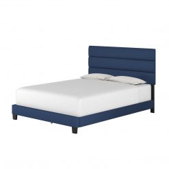 Thebedroomstore.com Platform Beds Piedmont Faux Leather Upholstered Platform Bed