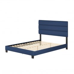 Thebedroomstore.com Platform Beds Piedmont Faux Leather Upholstered Platform Bed
