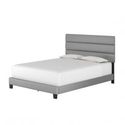Thebedroomstore.com Platform Beds Piedmont Faux Leather Upholstered Platform Bed