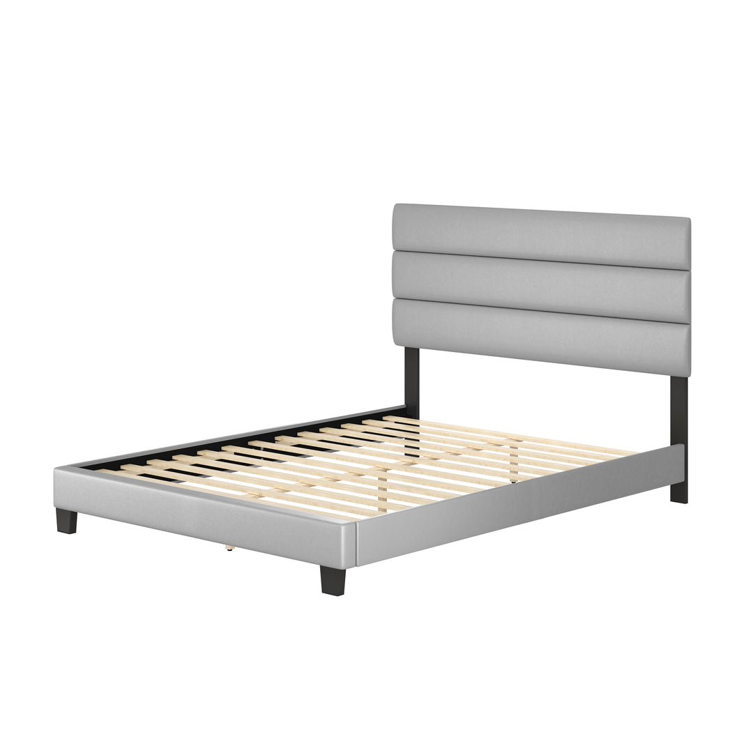 Thebedroomstore.com Platform Beds Piedmont Faux Leather Upholstered Platform Bed